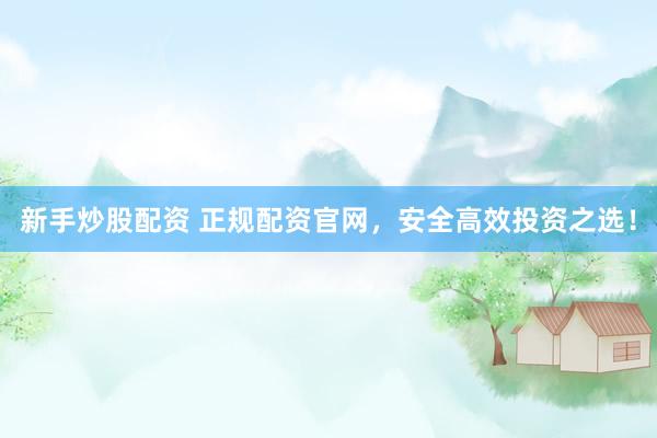 新手炒股配资 正规配资官网，安全高效投资之选！