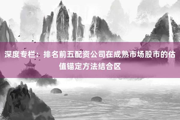 深度专栏：排名前五配资公司在成熟市场股市的估值锚定方法结合区